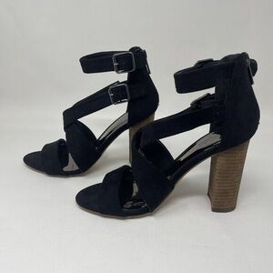 Elegant Black Strappy Heels